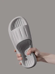 Nam Màu xám Dép xăng đan Đối với Nhà  , Phòng tắm , Gương sen , Chống trượt Đáy mềm Dép đi trong nhà - Xám - Xem 3