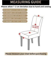 1pc Solid Color Chair Slipcover, Minimalist Polyester Chair Slipcover For Dining Room - Light Grey - View 7