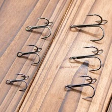 25Pcs Fishing Treble Hooks High Carbon Steel Brabed Sharp Triple Hook Fishing Hooks on Hard Lures Saltwater Fishing Accessories
