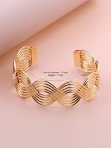 Pulseira em Corrente de Aço Inoxidável na Cor Dourada para Mulheres, Estilo Clássico à Prova de Ferrugem, Nova Moda em Estilo Boêmio em Formato de S