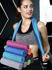 1入組個人運動酷毛巾,速乾和的冰材料,擦拭汗毛巾適用於戶外鍛煉