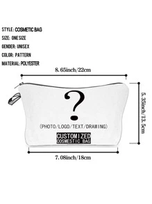 可愛卡通護士&牙齒印花攜帶式女士旅行收納袋浴室組織化妝包,適用於女性