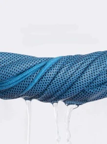 1入組個人運動酷毛巾,速乾和的冰材料,擦拭汗毛巾適用於戶外鍛煉