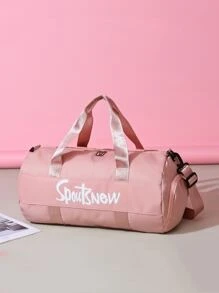 游泳运动健身训练包单肩斜挎包干湿分离便携旅行包 - 粉色 - 查看 1