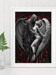 Painting diamante DIY 5D buio colorato teschio , angelo coppia , mosaico con ricamo arte puzzle diamante con ricamo regalo