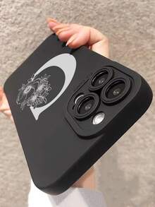 花卉和字母圖案手機外殼 - 彩色 - 查看 3