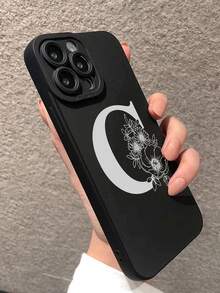 花卉和字母圖案手機外殼 - 彩色 - 查看 2