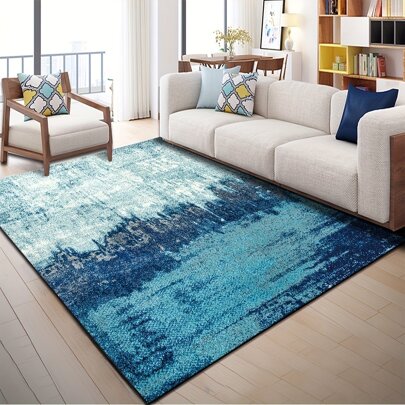 1pc Nordic Style Geometric Pattern Carpet