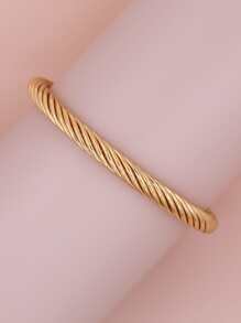 Ouro Cor Bracelete Cadeia Para Mulheres Clássico À Prova De Ferrugem Moda Novo Design Boho Simples Cabo De Aço Corda Pulseira Presente