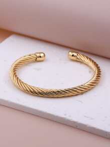 Ouro Cor Bracelete Cadeia Para Mulheres Clássico À Prova De Ferrugem Moda Novo Design Boho Simples Cabo De Aço Corda Pulseira Presente