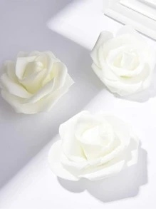 30/50cái Nhân tạo PE Bọt Hoa hồng 7cm Hoa Cô dâu Đối với Nhà  Hoa Lễ cưới Đồ trang trí Làm sổ lưu niệm DIY Hoa - trắng - Xem 5