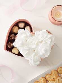 30/50cái Nhân tạo PE Bọt Hoa hồng 7cm Hoa Cô dâu Đối với Nhà  Hoa Lễ cưới Đồ trang trí Làm sổ lưu niệm DIY Hoa - trắng - Xem 4