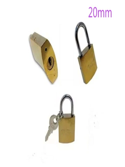 cadeado de latão 20mm com 2/3 chaves