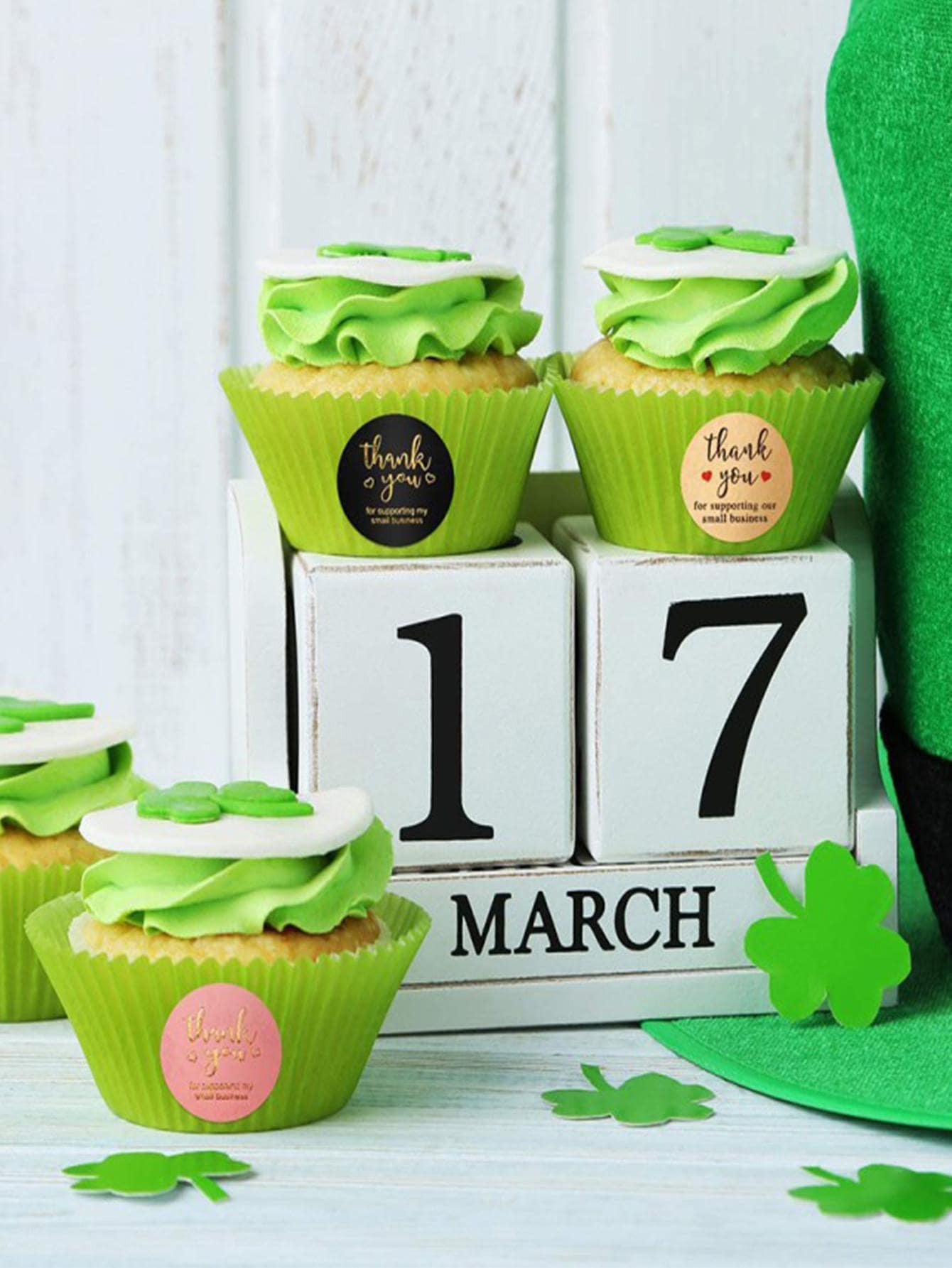 500PCS/Roll Of 3Color Thank You Cards, Gilded Thank You Cards Thank