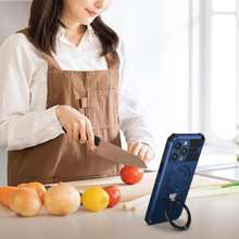 1 Miếng Từ tính Ốp lưng & bao da điện thoại Có giá đỡ - Màu xanh lam - Xem 3