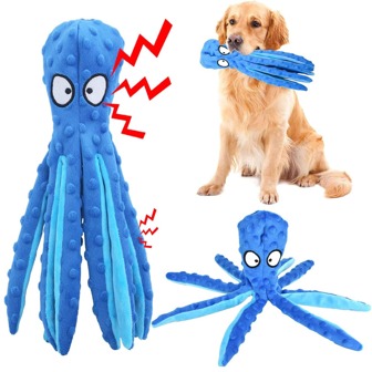 Dog Squeaky Chew Toy, Interactive Plush Dog Toy, Training Tool For Small, Medium And Large Dogs
