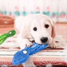 Dog Squeaky Chew Toy, Interactive Plush Dog Toy, Training Tool For Small, Medium And Large Dogs - Blue - View 4