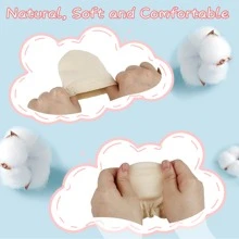 10 Pairs Baby Mittens Baby Gloves No Scratch 0-6 Months Baby Essentials Mittens for Newborn Baby Boys Girls - Multicolor - View 3