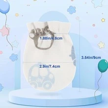 16 Pairs Baby Mittens Baby Gloves No Scratch 0-6 Months Baby Essentials Mittens For Newborn Baby Boys Girls - 彩色 - 查看 5