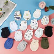 16 Pairs Baby Mittens Baby Gloves No Scratch 0-6 Months Baby Essentials Mittens For Newborn Baby Boys Girls - 彩色 - 查看 6