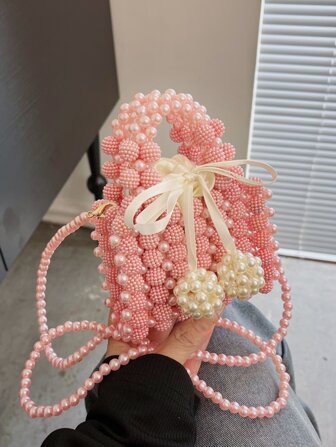 de mujeres con cuenta tejido Bolso mini Bolso de mano Bolso bandolera Bolso de hombro