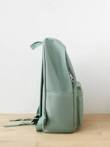 4入组/套時尚大容量學生背包套裝 - 綠色 - 查看 3