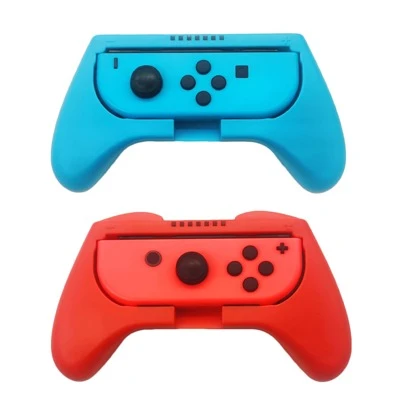2pcs Two Tone Anti-fall Non Slip Hand Grip Cover Compatible With Nintendo Switch OLED