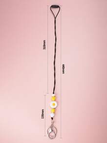 矽膠可拆卸手機掛繩項鍊合適適用於教師,護士,職員,和學生 - 彩色 - 查看 3