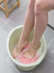 1pc Pink Exfoliating Back Scrubber And Foot Pad Home Bathroom Decor Bath Rug Floor Carpet Outdoor Rug Door Mat Summer - Pink - View 6