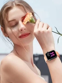 1 件男女时尚柔软硅胶运动手表表带蝴蝶扣舒适可调节防水腕带，适用于 表带 38/40/41/42/44/45/46/49 毫米，适用于 Series Ultra/SE/11/10/9/8/7/6/5/4/3/2/1，智能手表配件 - 薑色 - 查看 5