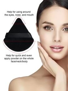 20 cái Tam giác Hình dạng Khô Bột nền tảng Miếng bọt biển , Bông phấn dạng lỏng , Dụng cụ Trang điểm - Nhiều màu - Xem 2