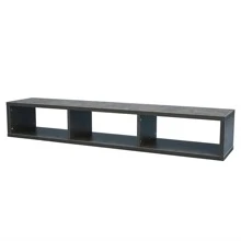 Shallow Floating TV Console - Grey - View 9