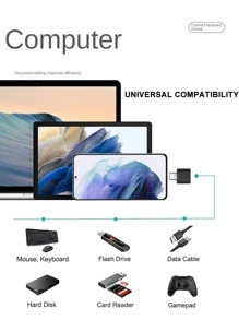 USB C To USB Adapter USB C Male To USB2.0 Female Adapter Compatible With IMac 2021 IPad Pro 2021 Pro 2020 Air 2020 XPS And Other Type C Or Thunderbolt 3 Devices Space Grey USB C To USB Adapter Thunderbolt 3 To USB 2.0 OTG Adapter Compatible With MacBook Pro,Chromebook,Pixelbook,Microsoft Surface Go, Galaxy S8 S9 S10 S20 S21 S22 Ultra Plus,Note 9 10 20 - Black - View 4