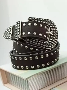Women Belts - 黑色 - 查看 5