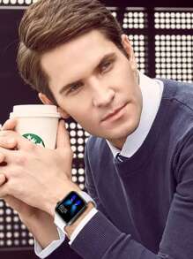 1 件白色时尚柔软硅胶运动手表表带蝴蝶扣舒适可调节防水腕带,适用于 表带 38/40/41/42/44/45/46/49 毫米,适用于 Series Ultra/SE/11/10/9/8/7/6/5/4/3/2/1,智能手表配件 - 白色 - 查看 6