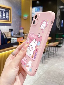 Funda de teléfono con diseño de conejo de dibujos animados, versión internacional, no la versión nacional - Rosa Pálido - Ver 3