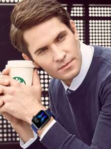 1 件蓝色时尚柔软硅胶运动手表表带蝴蝶扣舒适可调节防水腕带，适用于 表带 38/40/41/42/44/45/46/49 毫米，适用于 Series Ultra/SE/11/10/9/8/7/6/5/4/3/2/1，智能手表配件 - 藏蓝色 - 查看 6