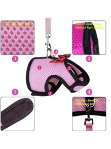 Rabbit Vest Little Pet Clothing Pink Outdoor Vest - Pink - View 5
