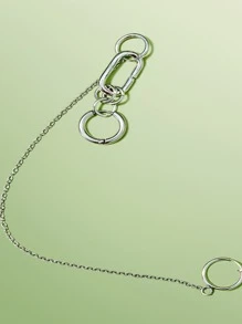 1 chiếc khuyên môi kẹp không lỗ, kiểu dáng cá tính, độc đáo, không cần xỏ lỗ. - Bạc - Xem 7