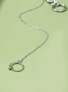 1 chiếc khuyên môi kẹp không lỗ, kiểu dáng cá tính, độc đáo, không cần xỏ lỗ. - Bạc - Xem 10