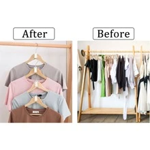 40pcs PP Nhựa Giá áo Trình kết nối Cái móc - trắng - Xem 5