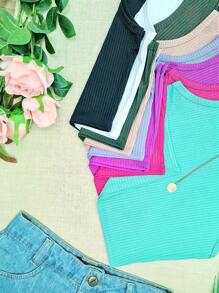 Women Tank Tops & Camis - Mint Green - View 4