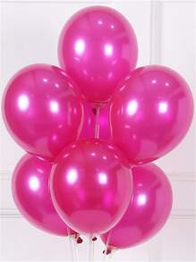 20入組/包1.8G珠光乳膠氣球在粉色顏色,10英寸直徑,厚珠光氣球適合婚禮,生日派對和節日慶典裝飾用品,孩子們卡通玩具包括 - 玫紅色 - 查看 1