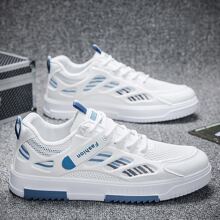 男士戶外時尚休閒運動鞋,時尚網面透氣運動鞋 - 藍色 - 查看 1