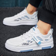 男士戶外時尚休閒運動鞋,時尚網面透氣運動鞋 - 藍色 - 查看 5