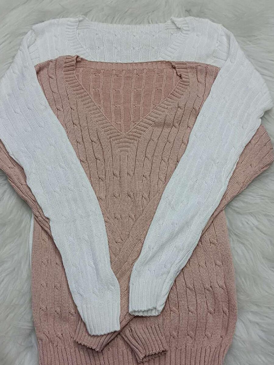 Women Sweaters - Màu hồng gỉ - Xem 1