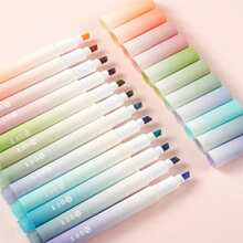 12入組彩色熒光燈高光帶4mm,理想適用於學生計畫冊,,標記,繪畫, - 彩色 - 查看 1