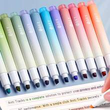 12入組彩色熒光燈高光帶4mm,理想適用於學生計畫冊,,標記,繪畫, - 彩色 - 查看 3