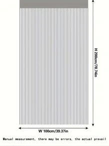1件串珠帘，圣诞装饰门帘，透明帘，家居婚礼节日装饰门帘，派对背景装饰，银色闪亮半透明帘，适用于卧室、客厅，39英寸*79英寸 - 銀色 - 查看 4