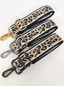 Fashionable Leopard Print & Color Blocking Thickened Adjustable Shoulder Strap For Shoulder Crossbody And Water Bottle Strap Multipurpose Use - Gold - View 6